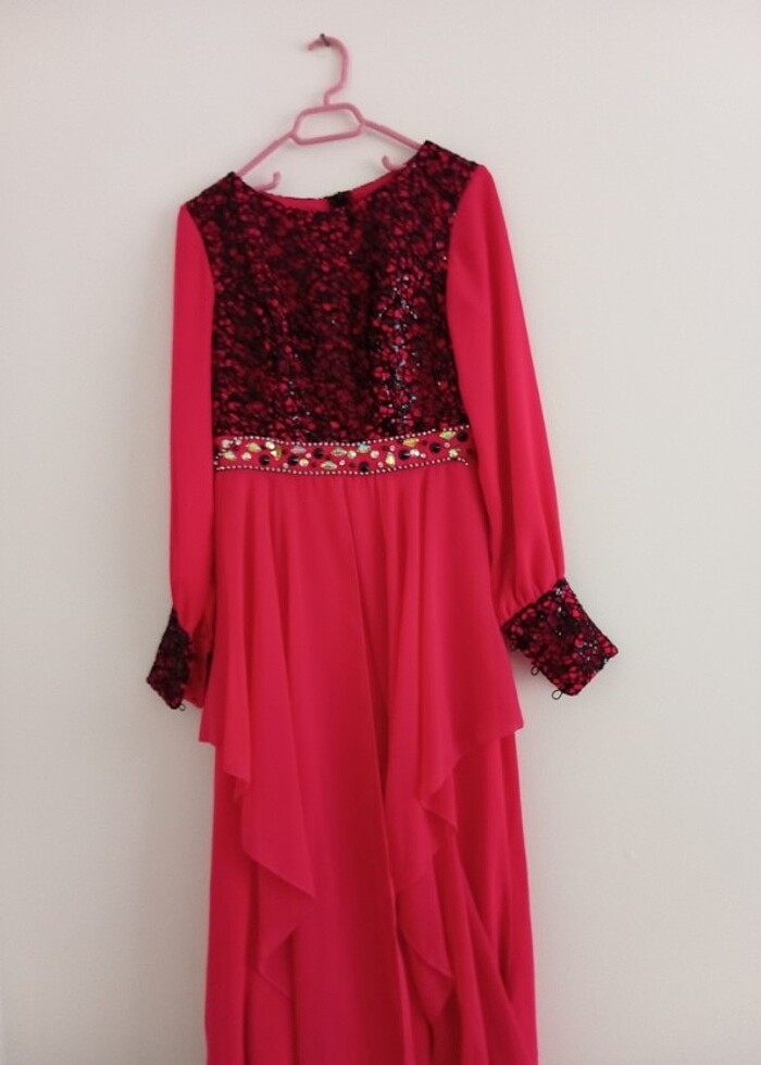 Fuşya abiye - Görsel 2