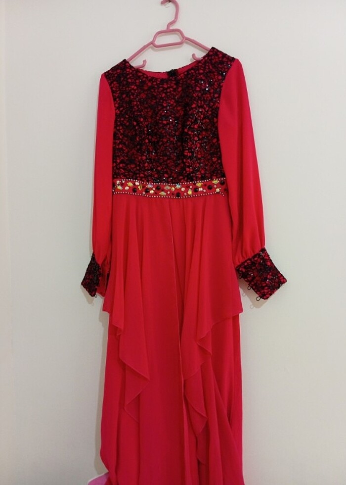 Fuşya abiye - Görsel 3