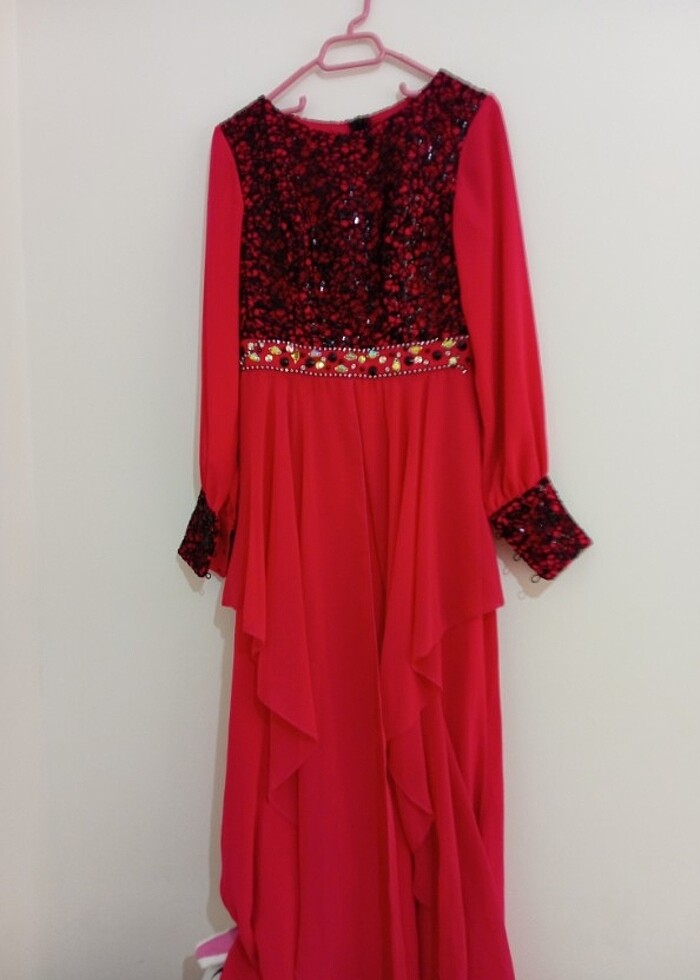 Fuşya abiye - Görsel 4