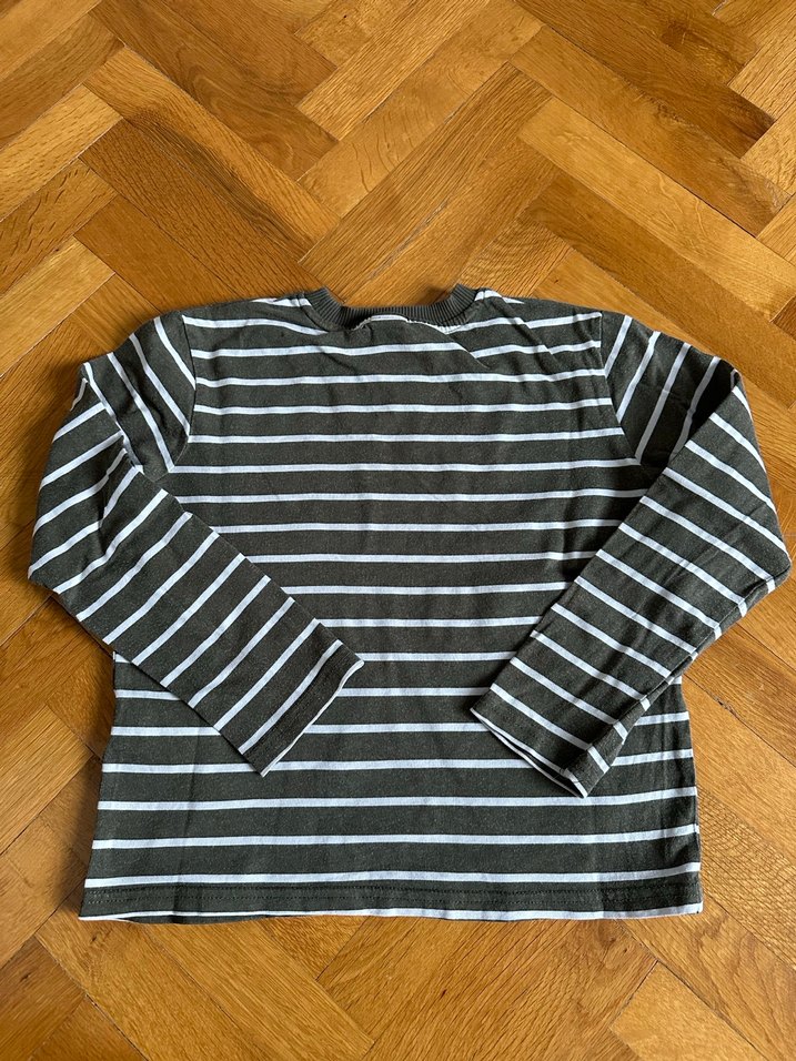 Erkek Çocuk Çizgili Uzun Kollu Tişört - Görsel 3