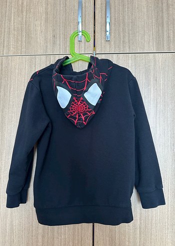 Erkek Çocuk Kapüşonlu Örümcek Adam Baskılı Sweatshirt - Görsel 2