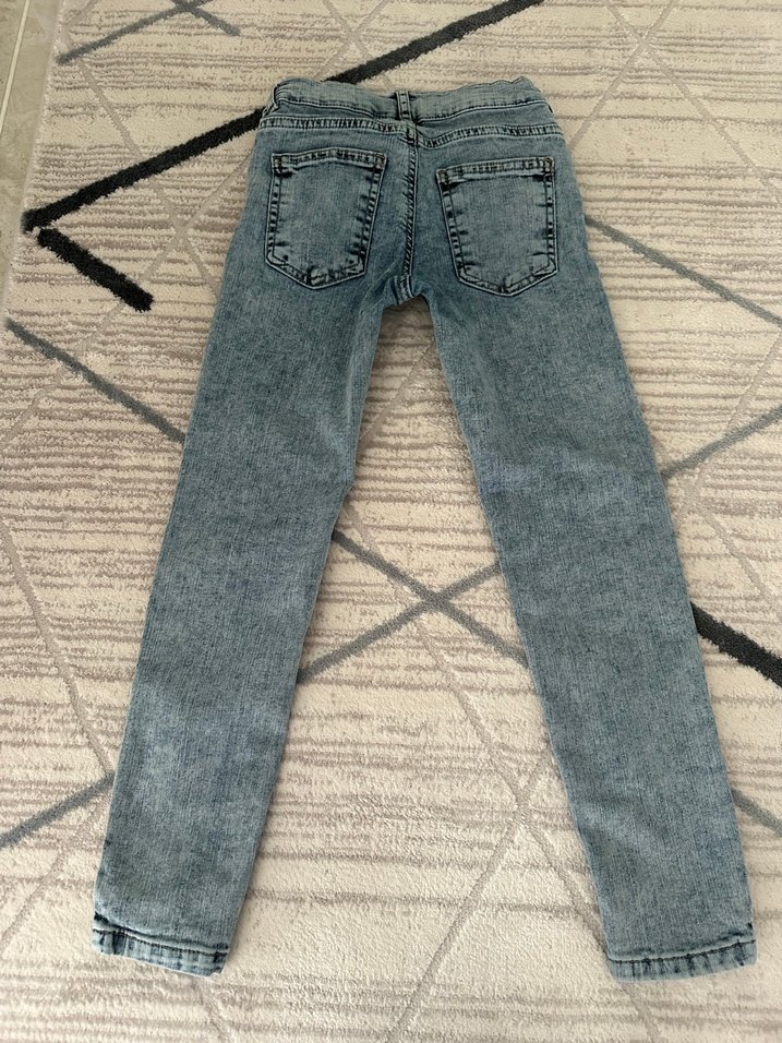 Çocuk İnce Kot Pantolon - Görsel 4