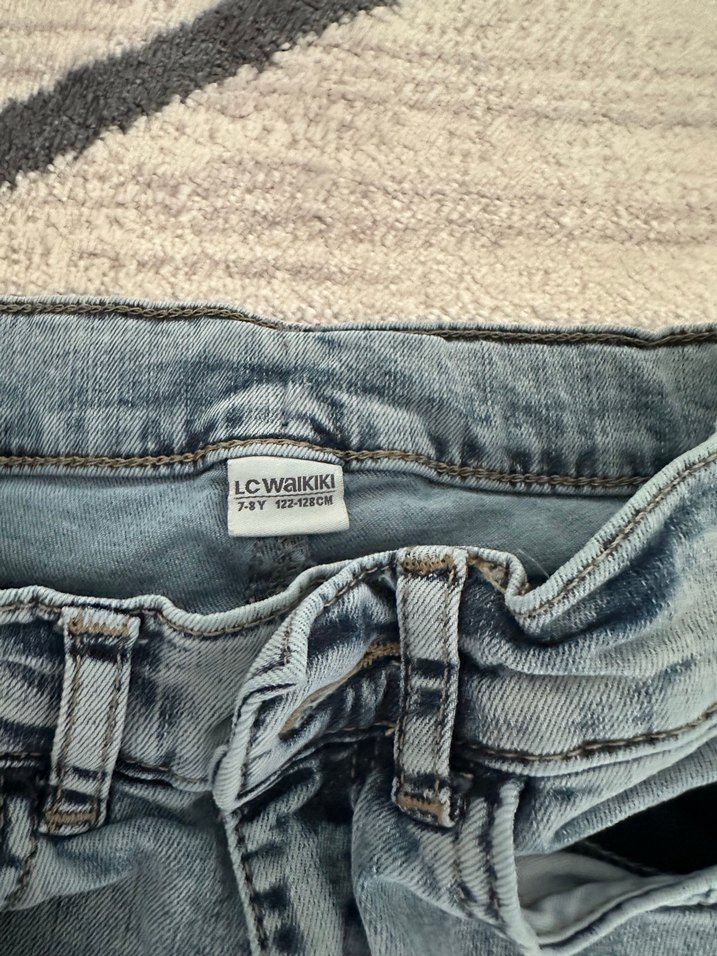 Çocuk İnce Kot Pantolon - Görsel 3