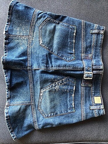 Mango Mango 2000s Vintage Mini Kot Etek