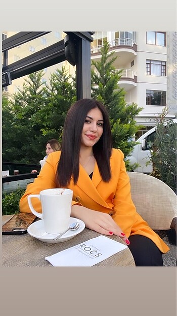 m Beden Turuncu blazer ceket
