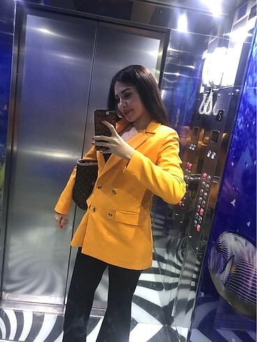 Zara Turuncu blazer ceket