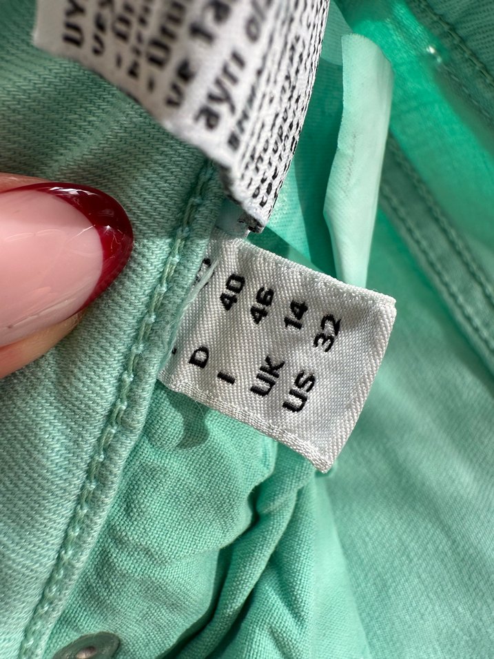 Turkuaz Renk Kadın Skinny Denim Pantolon - Görsel 4