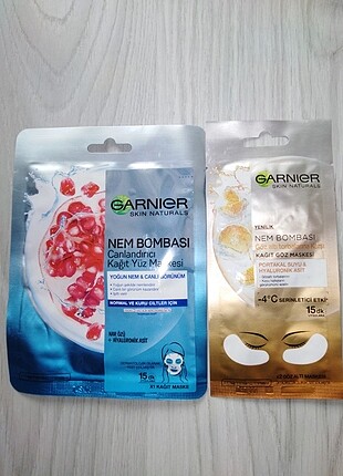 Garnier nem bombası ve göz altı nem bombası 