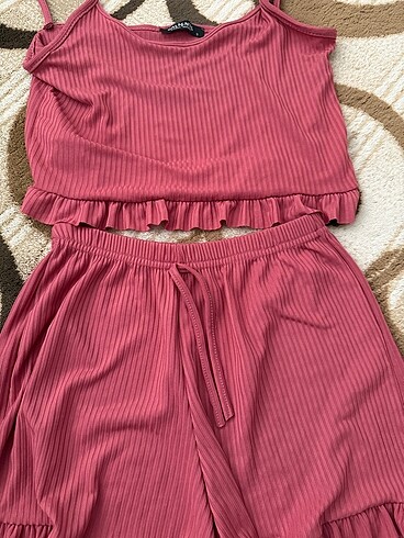 s Beden Alt üst şortlu pijama takımı