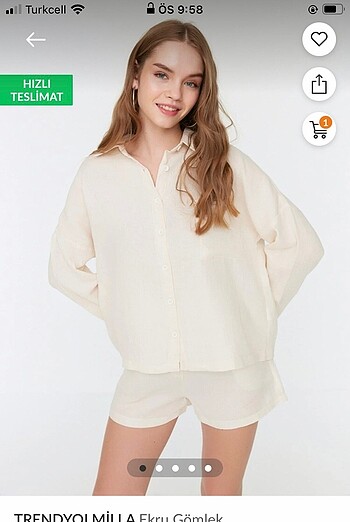 trendyolmilla keten gömlek
