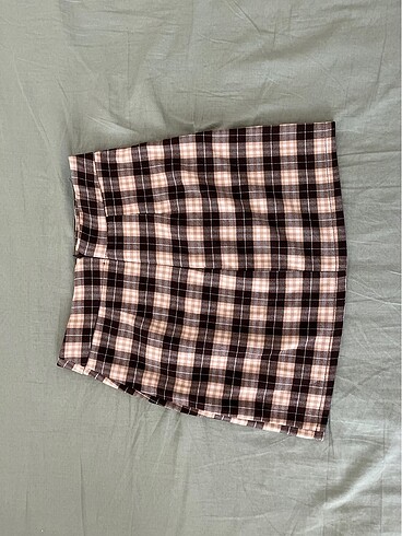 Pull and Bear pull bear ekoseli mini etek
