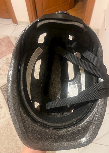 Siyah Minimalist Biker Kask Velcro Askılı - Görsel 4