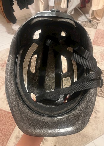 Siyah Minimalist Biker Kask Velcro Askılı - Görsel 5