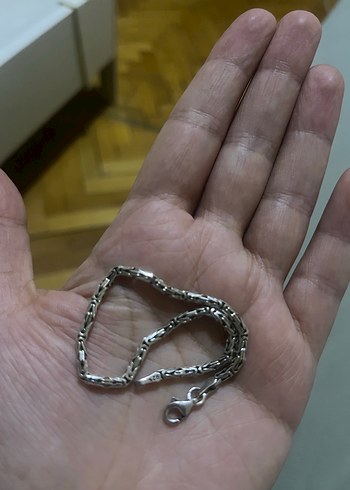 Gri gümüş  Erkek Bileklik - Görsel 6