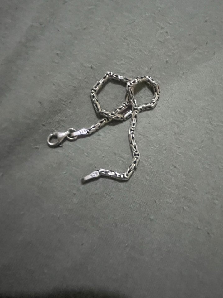 Gri gümüş  Erkek Bileklik - Görsel 5