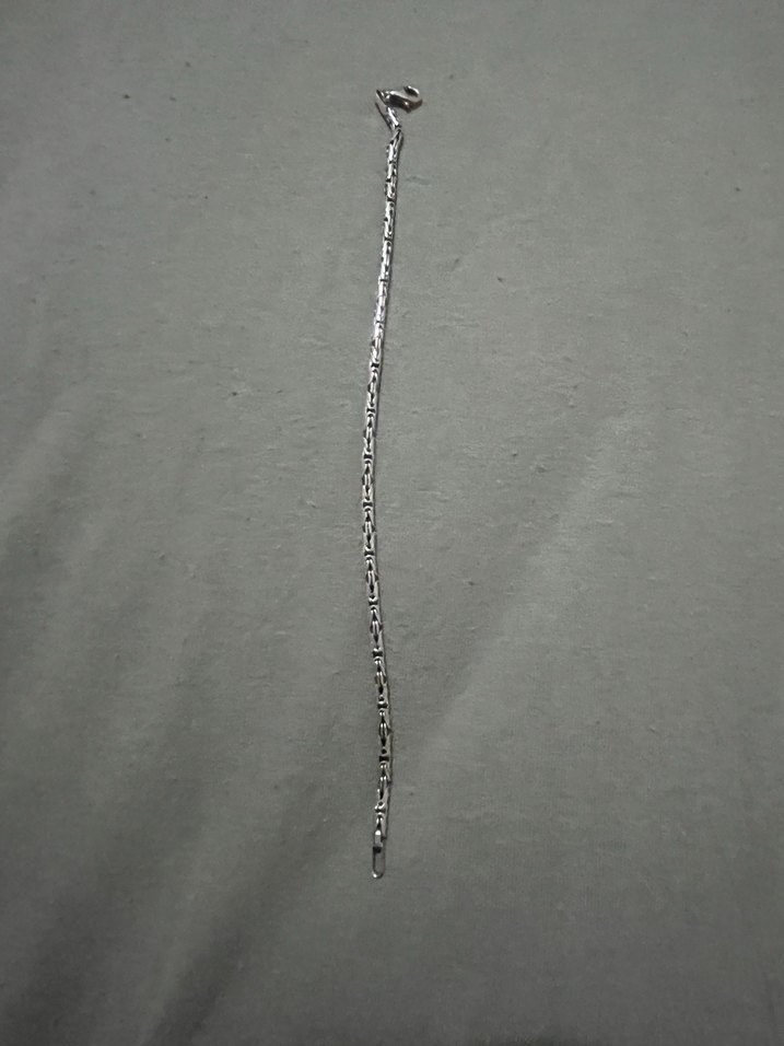 Gri gümüş  Erkek Bileklik - Görsel 3