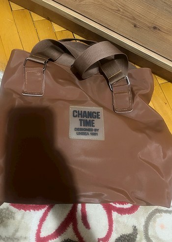 Kahverengi Deri Tokalı Kadın Çanta - Görsel 2