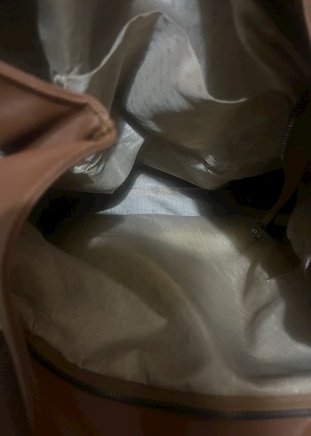 Kahverengi Deri Tokalı Kadın Çanta - Görsel 4