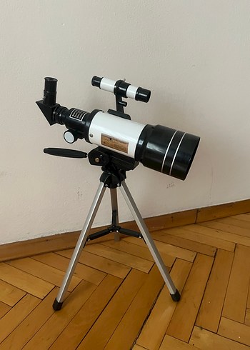 Beyaz Mini Teleskop Tripodlu - Görsel 2