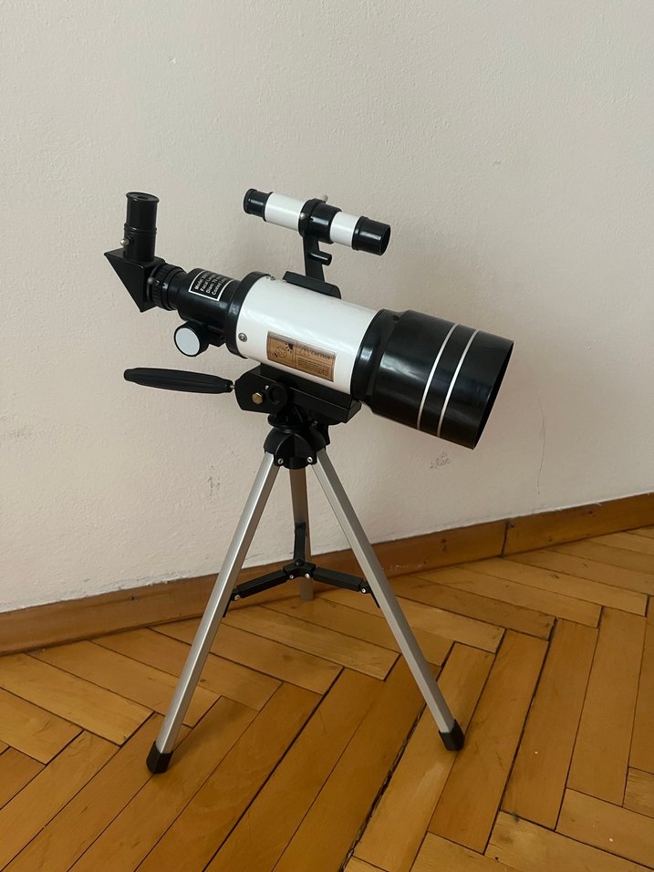 Beyaz Mini Teleskop Tripodlu - Görsel 2