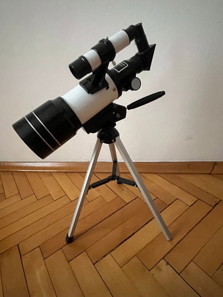 Beyaz Mini Teleskop Tripodlu - Görsel 4