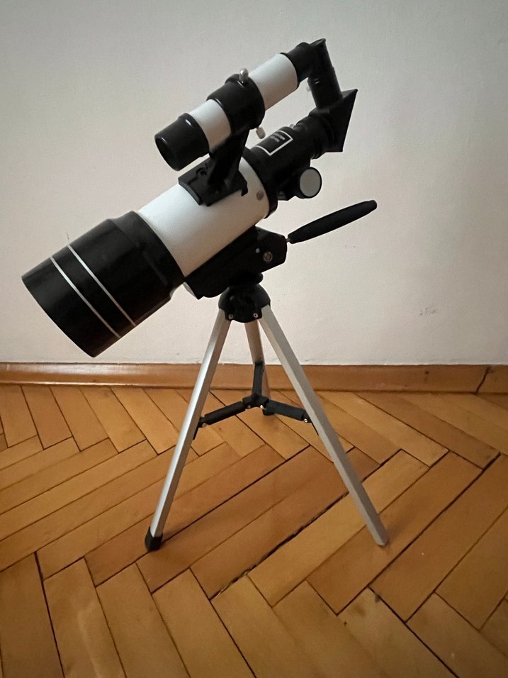 Beyaz Mini Teleskop Tripodlu - Görsel 5