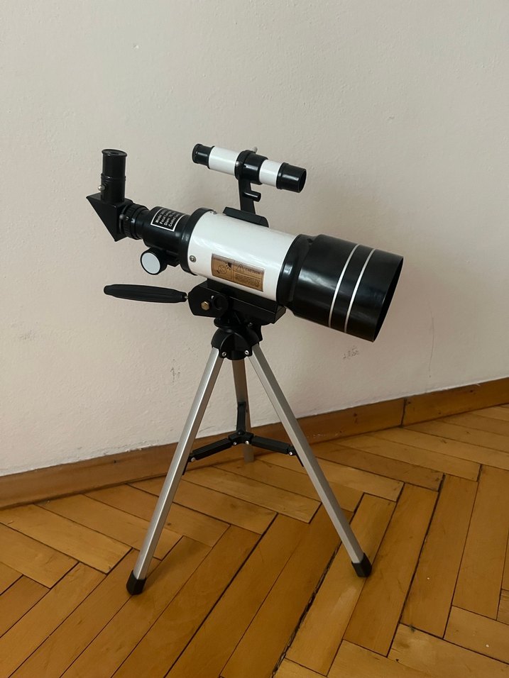 Beyaz Mini Teleskop Tripodlu - Görsel 3