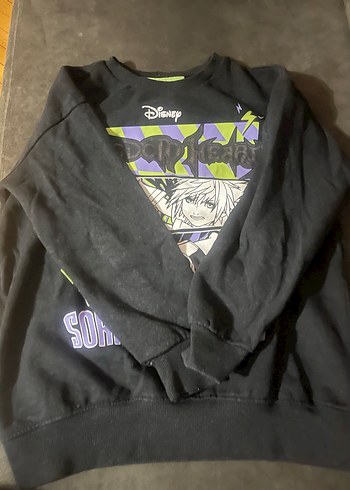 Disney Siyah Baskılı Erkek Sweatshirt - Görsel 2