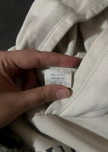 Beyaz Kapüşonlu Baskılı çocukSweatshirt - Görsel 3