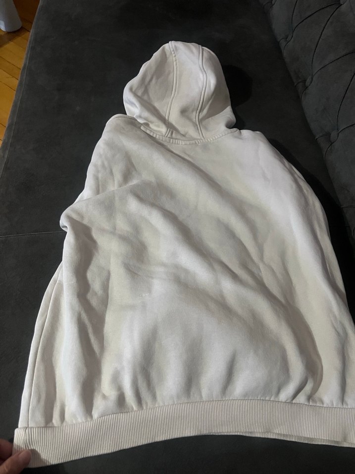 Beyaz Kapüşonlu Baskılı çocukSweatshirt - Görsel 4