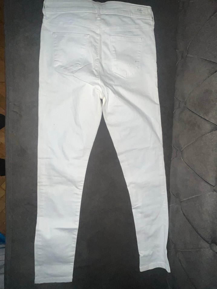 Beyaz kadın kot - Görsel 4