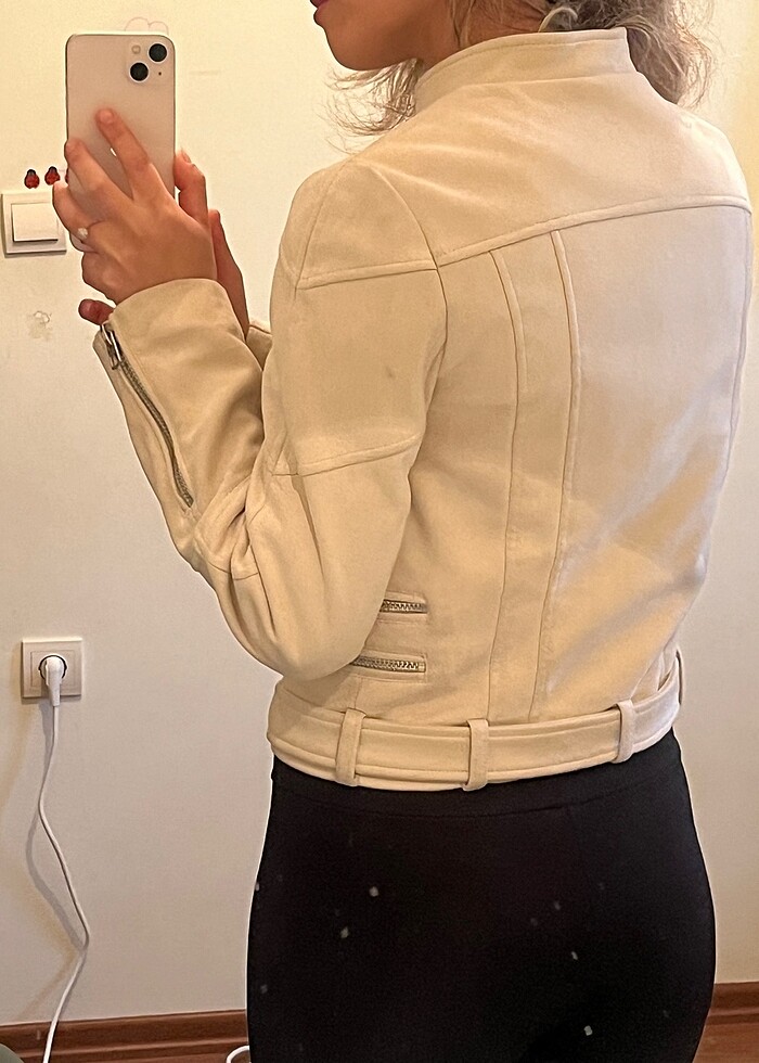 Zara Süet Ceket - Görsel 4