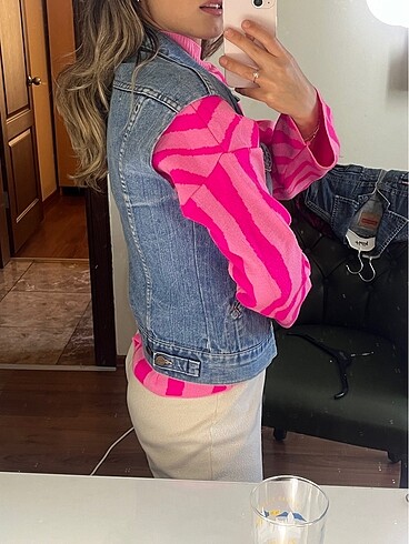 Vintage wrangler jean yelek - Görsel 4