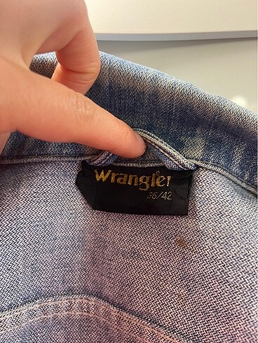 Vintage wrangler jean yelek - Görsel 5