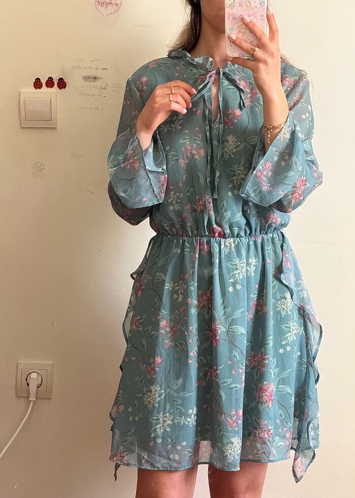 Trendyol Fırfırlı Elbise - Görsel 2