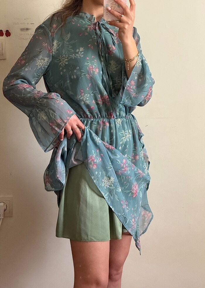 Trendyol Fırfırlı Elbise - Görsel 5