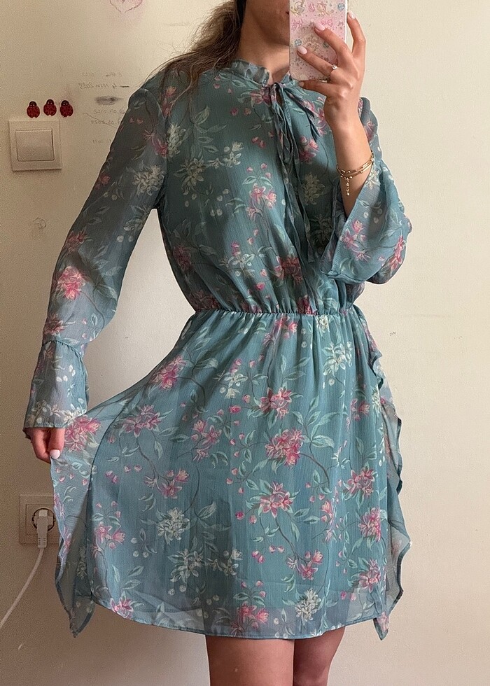 Trendyol Fırfırlı Elbise - Görsel 4