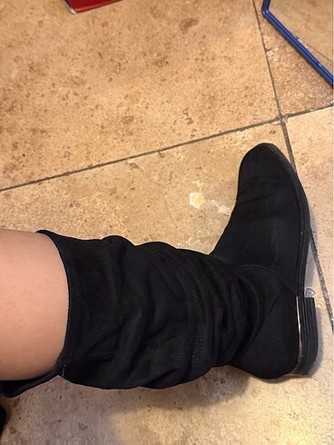 Bershka Marka Süet Çorap Çizme - Görsel 8