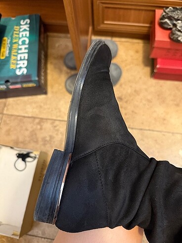 Bershka Marka Süet Çorap Çizme - Görsel 6