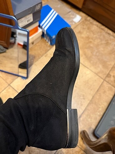 Bershka Marka Süet Çorap Çizme - Görsel 7