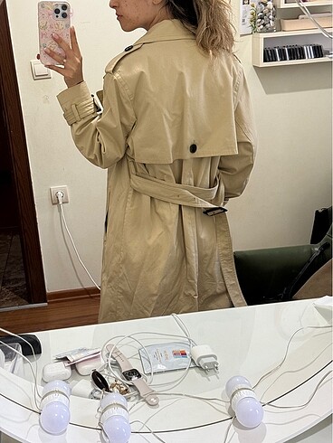 m Beden camel Renk Zara trençkot