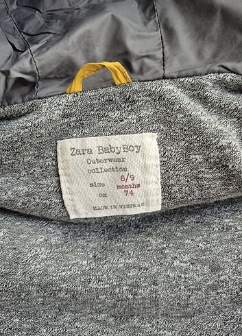 6-9 Ay Beden Zara bebek mont yelek