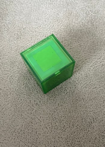 Beden Yeşil Küp Şekilli Minecraft küpü