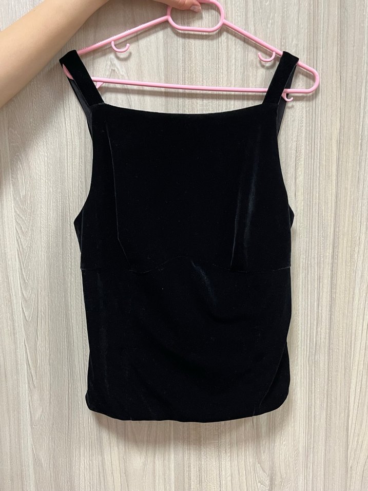 Fiyonklu kadife kumaş bluz - Görsel 2