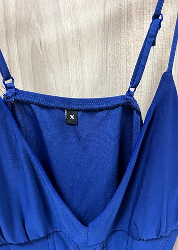 Lacivert İnce Askılı Kadın bluz - Görsel 3