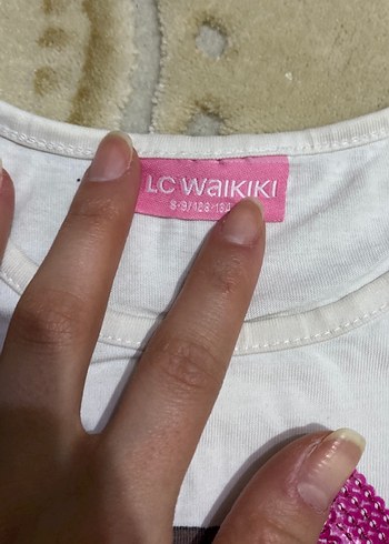 Kız Çocuk Beyaz Kısa Kollu Tişört - Görsel 3