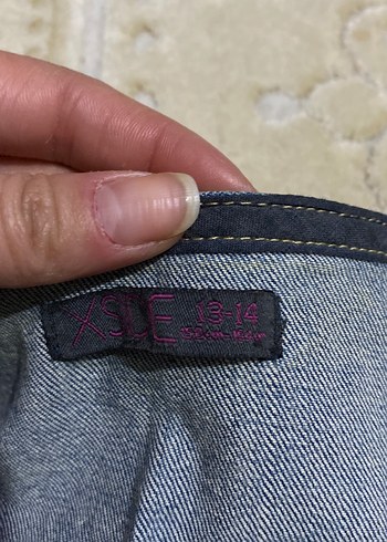 Düğmeli Mavi Denim Kolsuz Ceket - Görsel 2