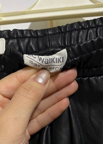 Çocuk Siyah Deri Kemerli Rahat Pantolon - Görsel 4