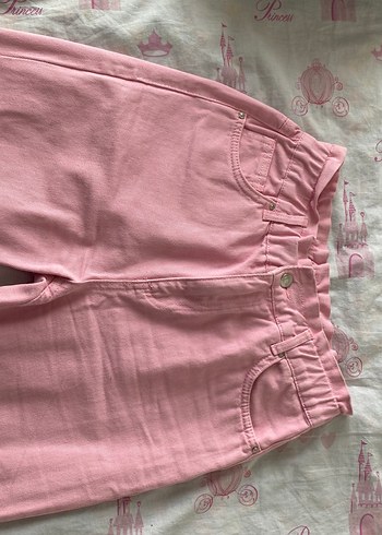 Pembe Pamuklu Rahat Kesim Kadın Jean - Görsel 2