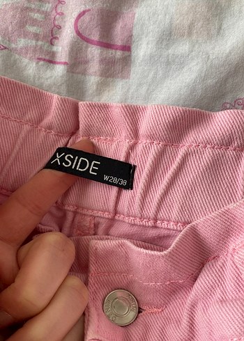 Pembe Pamuklu Rahat Kesim Kadın Jean - Görsel 3